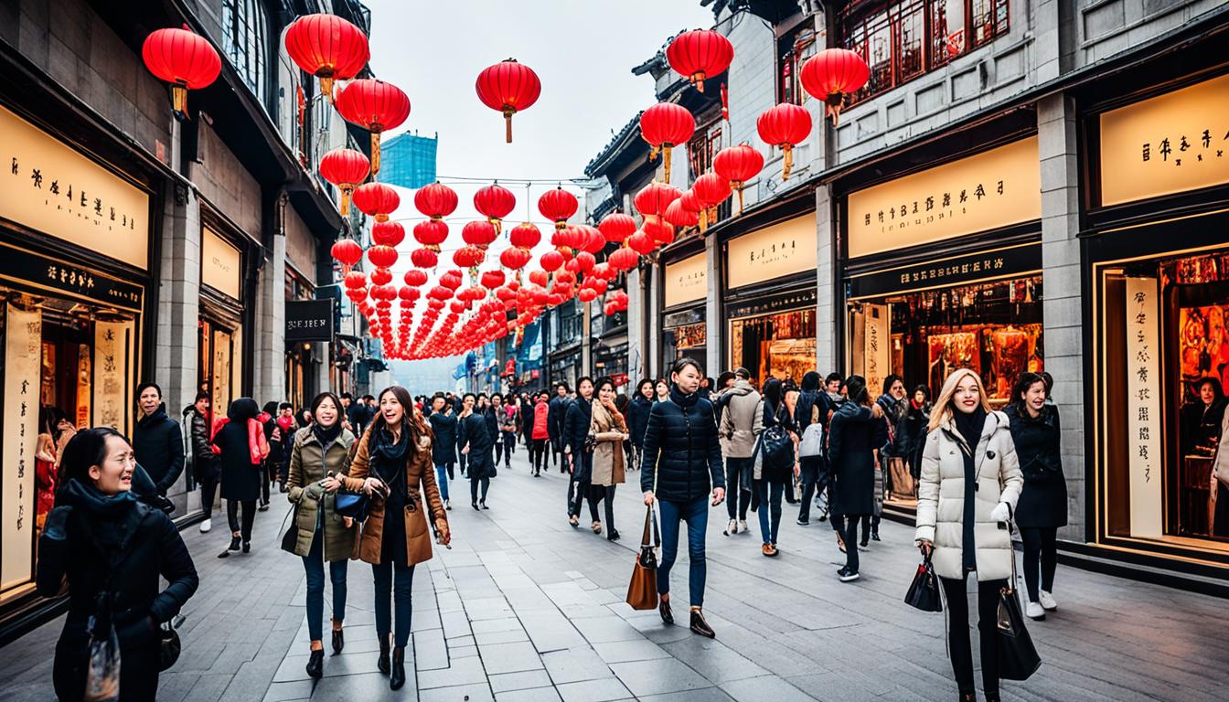 Luxury Shopping on Nanjing Pedestrian Street