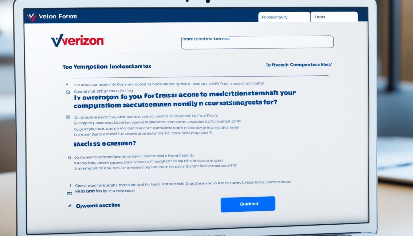 Verizon real estate form submission process