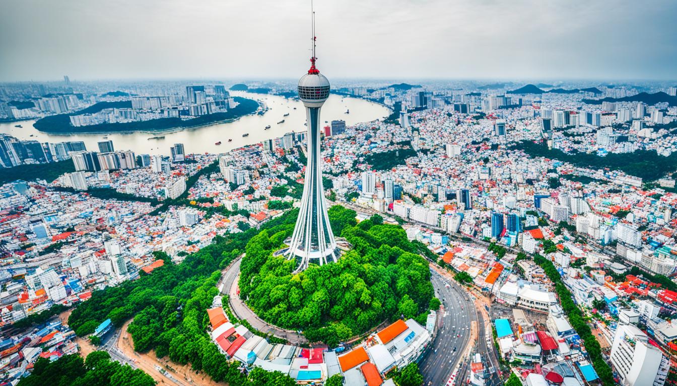 Visit Minh Chau TV Tower