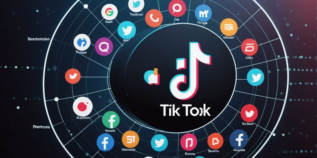 TikTok Business Manager logo with social media icons